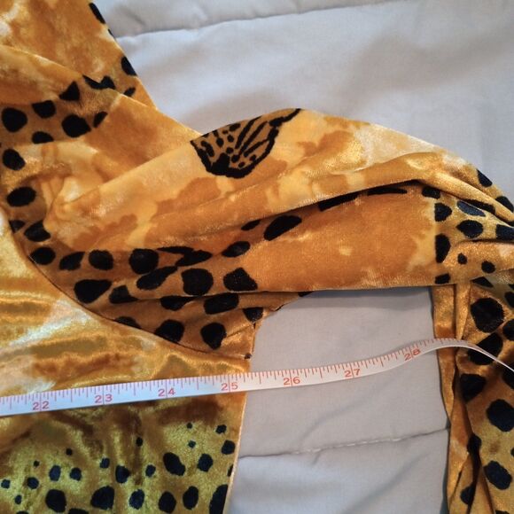 2 Pc Sofia Intimates PJ Set XL (16-18) Black Gold Leopard Print. Soft Cozy - Picture 5 of 12